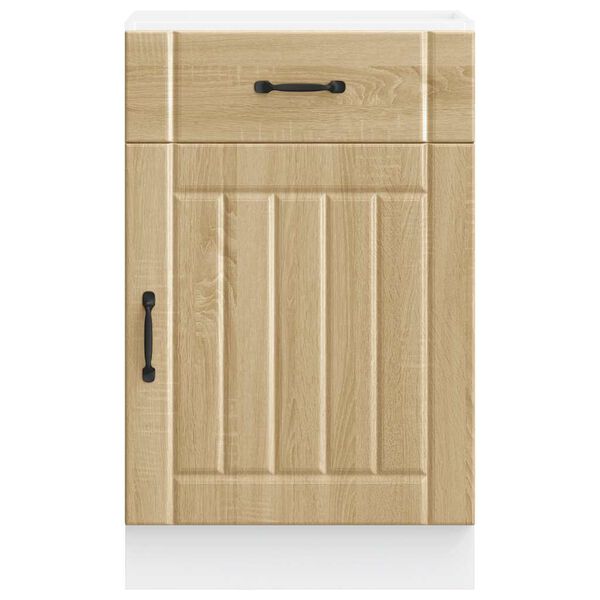vidaXL Onderkast Lucca bewerkt hout sonoma eikenkleurig