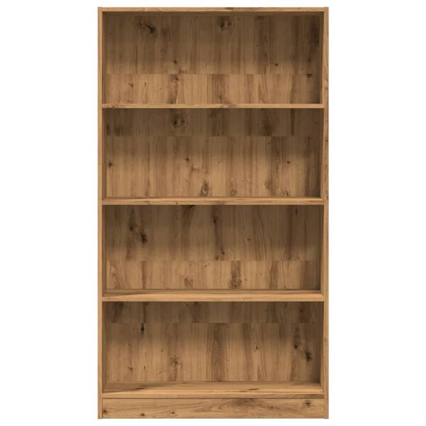 vidaXL Boekenkast 80x24x143 cm bewerkt hout artisanaal eikenkleurig