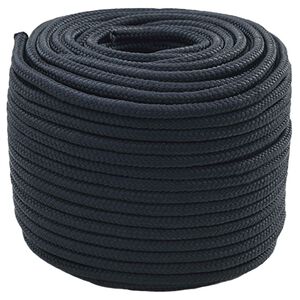 vidaXL Boottouw 1 mm 50 m Koninklijk Blauw Polyester