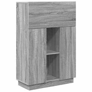 vidaXL Bureau Grijs Sonoma 71,5 x 31,5 x 106,5 cm Bewerkt hout