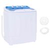 vidaXL Mini wasmachine met dubbele trommel 5,6 kg
