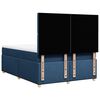 vidaXL Boxspring met matras stof blauw 140x190 cm