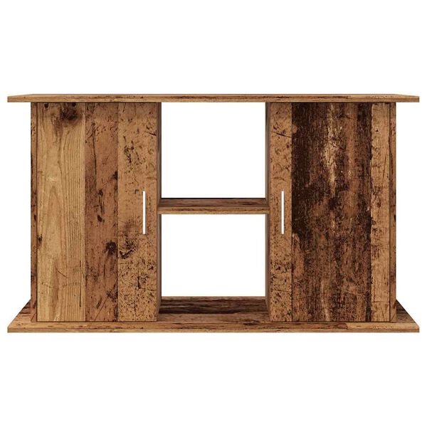 vidaXL Aquariumstandaard 101x41x58 cm bewerkt hout oud houtkleurig