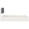 vidaXL Bedframe met Gevoerd Hoofdgedeelte Lichtgrijs 100 x 200 cm