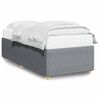 vidaXL Bedframe zonder matras 90x190 cm stof lichtgrijs