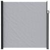 vidaXL Uittrekbaar Zijscherm Grijs 600 x 180 cm Polyester