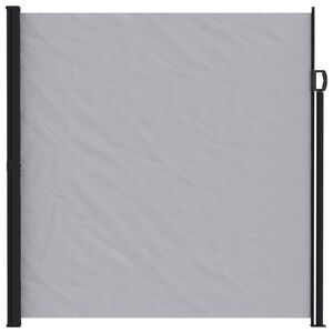 vidaXL Uittrekbaar Zijscherm 600 x 180 cm Polyester Rechthoekig Grijs