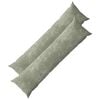 vidaXL Kussensloop 2 st HEERLEN Groen 40 x 145 cm Chenille Stof