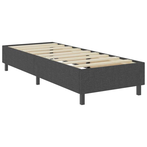 vidaXL Boxspringframe stof grijs 100x200 cm