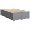vidaXL Boxspring met matras stof lichtgrijs 120x190 cm