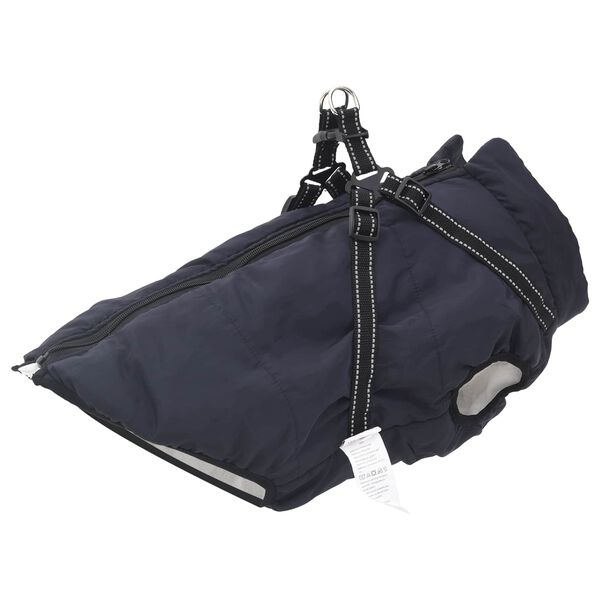 vidaXL Hondenjas Marineblauw L48 Fleece en polyester