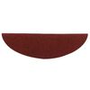 vidaXL Trapmatten Zelfklevend 5 stuks 56x17x3 cm Bordeaux Rood Halfrond