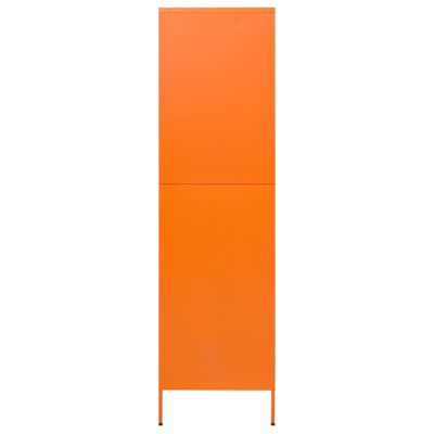 vidaXL Kledingkast 90x50x180 cm staal oranje
