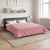 vidaXL Winter Dekbed Roze 220 x 240 cm Microfiber en Teddy fleece