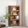 vidaXL Boekenkast 2 pcs Oud Hout 80 x 30 x 155 cm Bewerkt hout