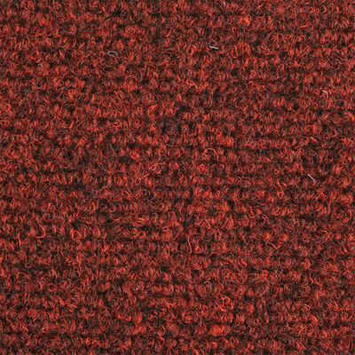 vidaXL Trapmatten zelfklevend 10 st 56x17x3 cm naaldvilt rood