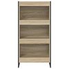 vidaXL Boekenkast Sonoma 80 x 30 x 155 cm Bewerkt hout