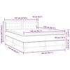 vidaXL Boxspring met matras fluweel donkergrijs 140x210 cm
