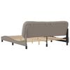 vidaXL Bedframe zonder matras "Hvar" stof taupe 180x200 cm