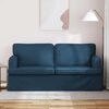 vidaXL Bank 140cm Blauw Metaal