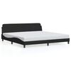 vidaXL Bedframe "Dover" stof zwart 200x200 cm