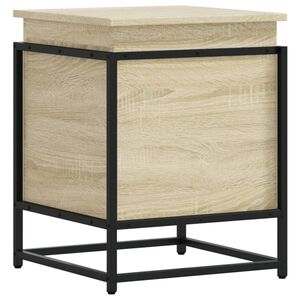 vidaXL Opbergbox met deksel 40x40x51,5 cm bewerkt hout sonoma eiken