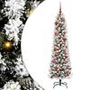 vidaXL Kunstkerstboom met 150 LED Wit 150 cm PVC en Metaal en Plastic
