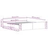 vidaXL Bedframe zonder matras 180x200 cm bewerkt hout zwart eikenkleurig