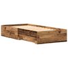 vidaXL Bedframe met lades met lade Oud hout 100 x 200 cm Bewerkt hout