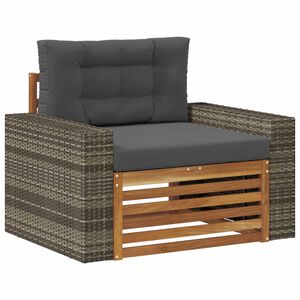 vidaXL Buiten Midden Sofa Massief Acaciahout Naturel