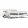 vidaXL Bedframe zonder matras massief grenenhout wit 180x200 cm