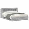 vidaXL Bedframe met opslag Grijs Sonoma 180 x 200 cm Bewerkt hout