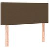 vidaXL Boxspring met matras stof donkerbruin 90x190 cm