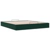 vidaXL Ottoman bedframe zonder matras 200x200 cm fluweel donkergroen