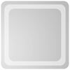 vidaXL LED Badkamer Spiegel Transparant 40 x 40 cm gehard glas
