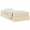 vidaXL Opbergbed met matras met matras Cr&egrave;me 90 x 190 cm Polyester