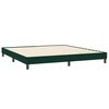 vidaXL Boxspring met matras fluweel donkergroen 200x210 cm