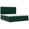 vidaXL Ottoman bed met matrassen en LED's 180x200cm fluweel
