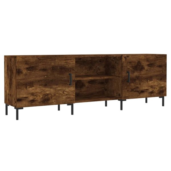 vidaXL Tv-meubel 150x30x50 cm bewerkt hout gerookt eikenkleurig