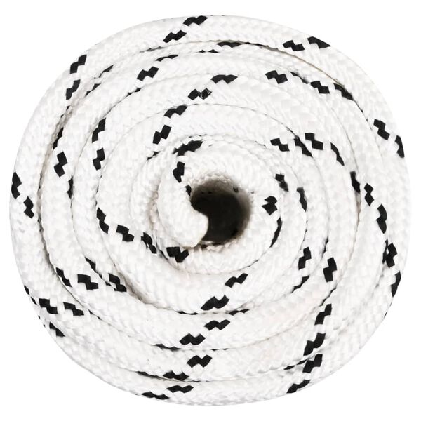 vidaXL Werktouw 18 mm 50 m polyester wit
