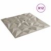 vidaXL Wandpanelen 12 pcs Amethist Beton 50 x 50 cm XPS Schuim