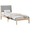 vidaXL Bedframe Bruin en lichtgrijs 80 x 200 cm Massief grenenhout