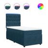 vidaXL Boxspring met matras fluweel blauw 80x200 cm