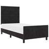 vidaXL Boxspringbed met hoofdeinde Zwart 90 x 200 cm Fluweel