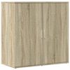 vidaXL Dressoirs 2 st 79x38x80 cm bewerkt hout sonoma eikenkleurig