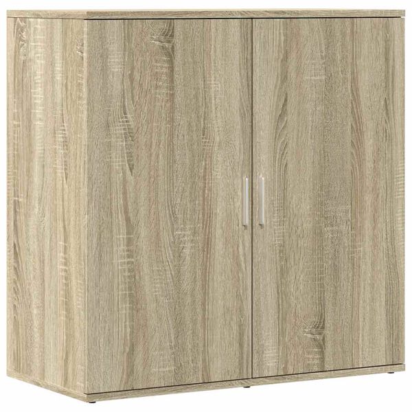 vidaXL Dressoirs 2 st 79x38x80 cm bewerkt hout sonoma eikenkleurig