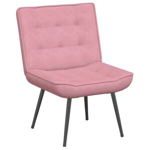 vidaXL Relaxstoel 64x74x84 cm fluweel roze