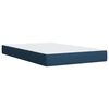 vidaXL Boxspring met matras stof blauw 120x190 cm