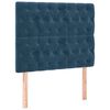 vidaXL Bedframe zonder matras 90x190 cm fluweel donkerblauw