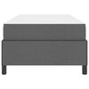vidaXL Boxspringbed Donkergrijs 80 x 200 cm Stof
